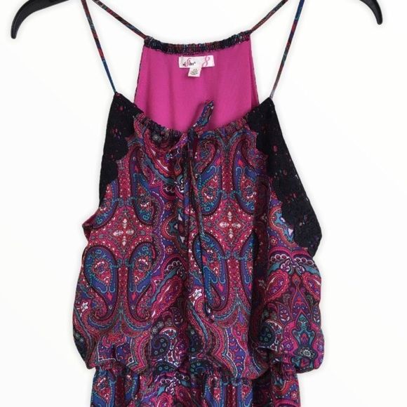 L8TER MAXI PAISLEY DRESS SZ M - Picture 4 of 6